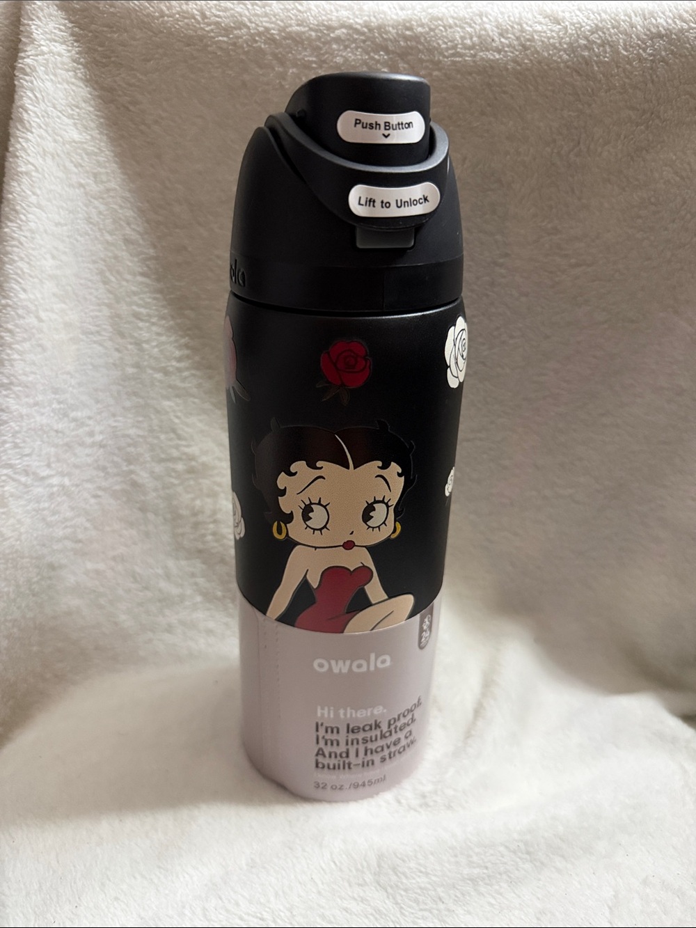 Betty Boop tumbler - Black & Pink